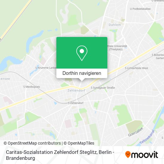 Caritas-Sozialstation Zehlendorf Steglitz Karte