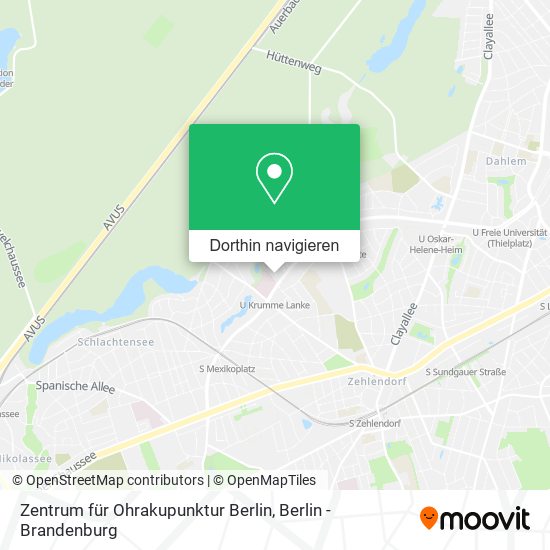 Zentrum für Ohrakupunktur Berlin Karte