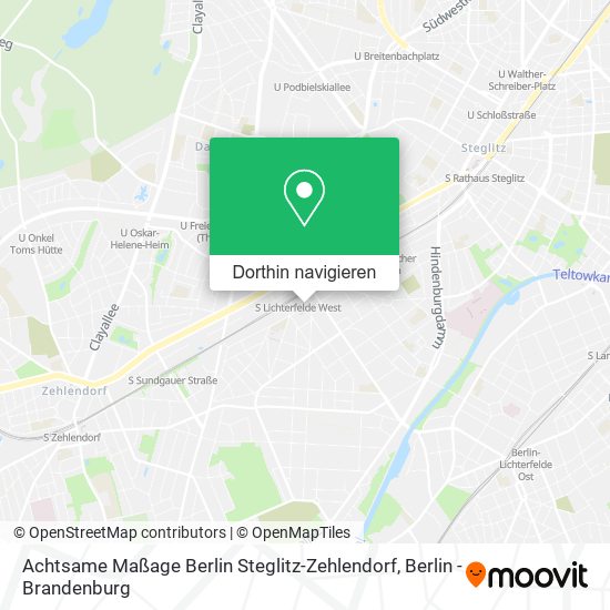 Achtsame Maßage Berlin Steglitz-Zehlendorf Karte