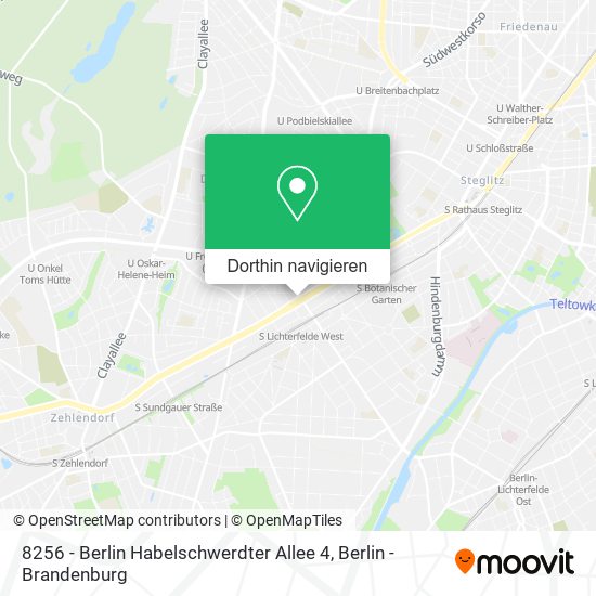 8256 - Berlin Habelschwerdter Allee 4 Karte