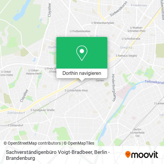 Sachverständigenbüro Voigt-Bradbeer Karte