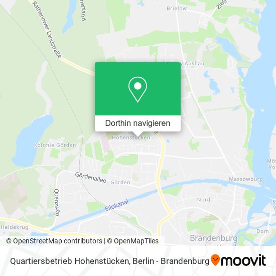 Quartiersbetrieb Hohenstücken Karte