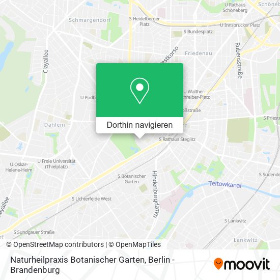 Naturheilpraxis Botanischer Garten Karte