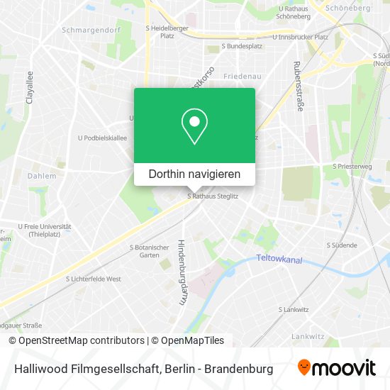 Halliwood Filmgesellschaft Karte