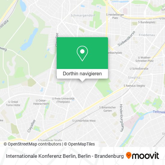 Internationale Konferenz Berlin Karte
