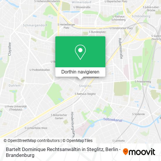 Bartelt Dominique Rechtsanwältin in Steglitz Karte