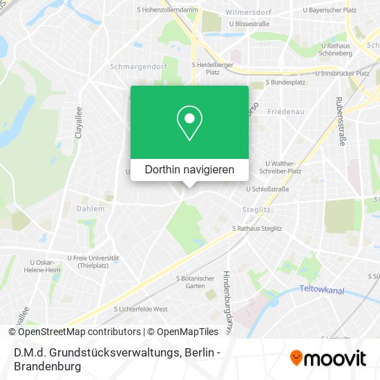 D.M.d. Grundstücksverwaltungs Karte