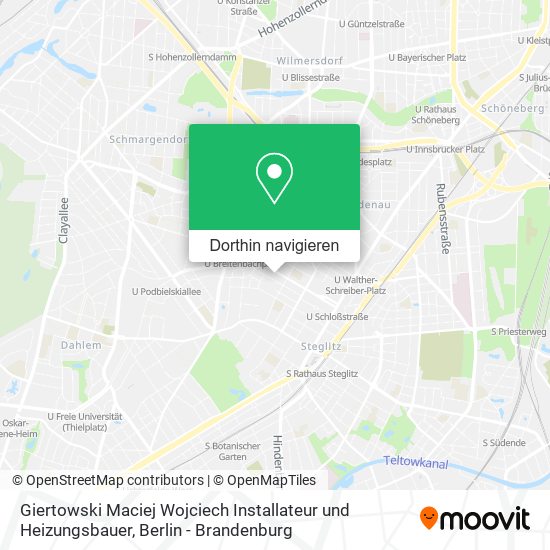 Giertowski Maciej Wojciech Installateur und Heizungsbauer Karte