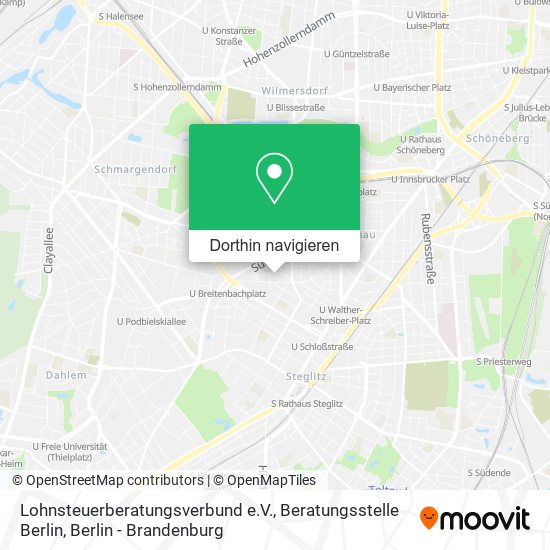 Lohnsteuerberatungsverbund e.V., Beratungsstelle Berlin Karte