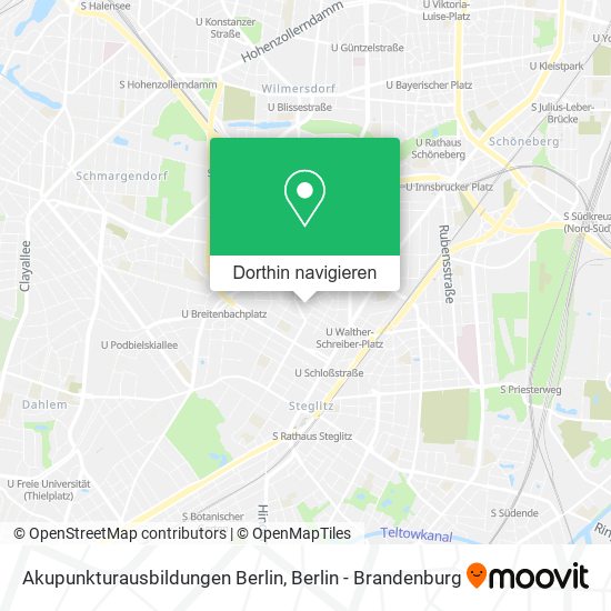 Akupunkturausbildungen Berlin Karte