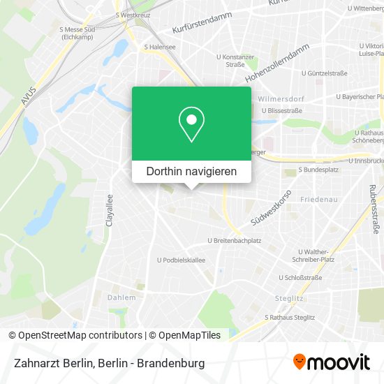 Zahnarzt Berlin Karte