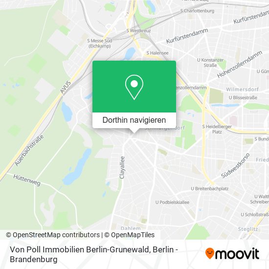 Von Poll Immobilien Berlin-Grunewald Karte