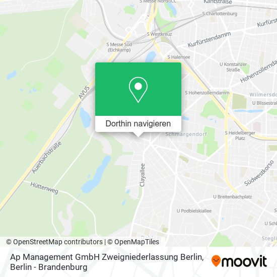 Ap Management GmbH Zweigniederlassung Berlin Karte
