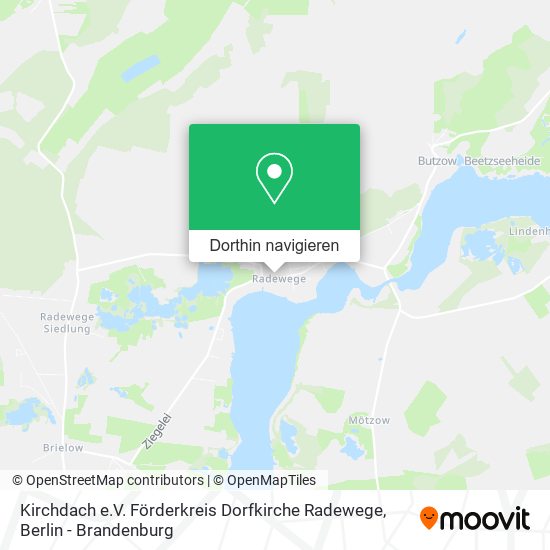 Kirchdach e.V. Förderkreis Dorfkirche Radewege Karte