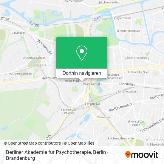 Berliner Akademie für Psychotherapie Karte