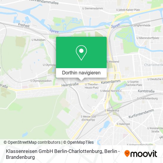 Klassenreisen GmbH Berlin-Charlottenburg Karte