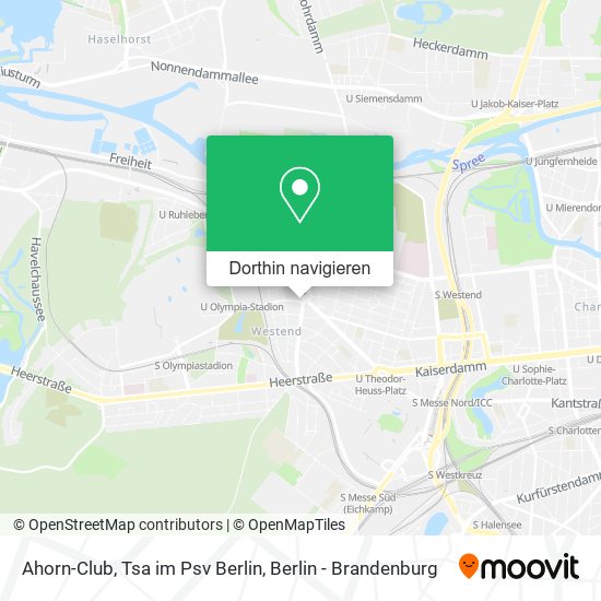 Ahorn-Club, Tsa im Psv Berlin Karte