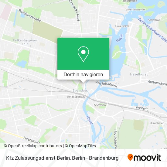 Kfz Zulassungsdienst Berlin Karte