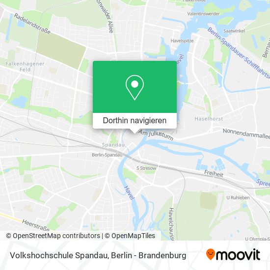 Volkshochschule Spandau Karte