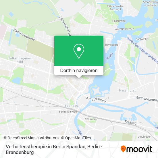 Verhaltenstherapie in Berlin Spandau Karte