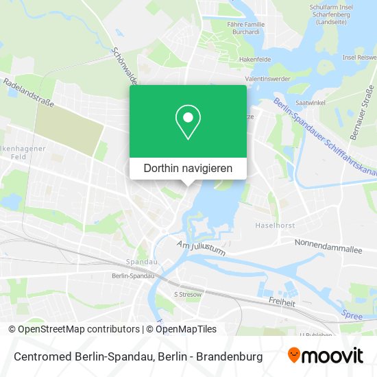 Centromed Berlin-Spandau Karte