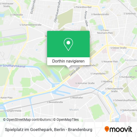 Spielplatz im Goethepark Karte