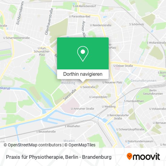 Praxis für Physiotherapie Karte