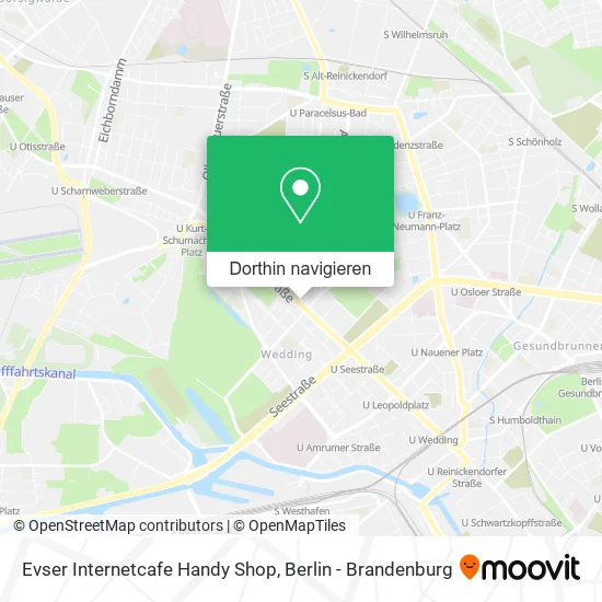 Evser Internetcafe Handy Shop Karte