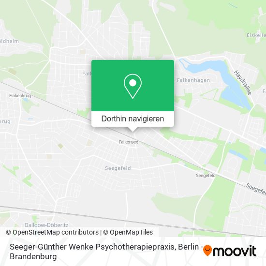 Seeger-Günther Wenke Psychotherapiepraxis Karte