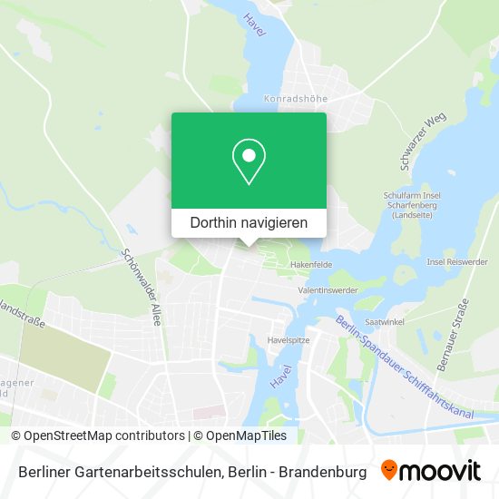 Berliner Gartenarbeitsschulen Karte