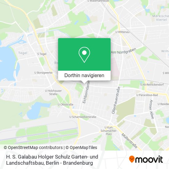 H. S. Galabau Holger Schulz Garten- und Landschaftsbau Karte