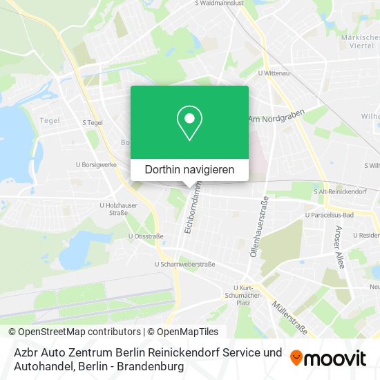 Azbr Auto Zentrum Berlin Reinickendorf Service und Autohandel Karte