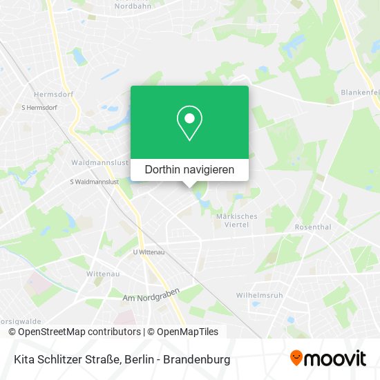 Kita Schlitzer Straße Karte