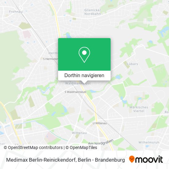 Medimax Berlin-Reinickendorf Karte