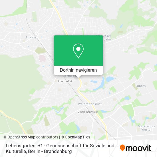 Lebensgarten eG - Genossenschaft für Soziale und Kulturelle Karte