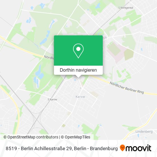 8519 - Berlin Achillesstraße 29 Karte