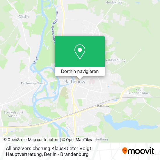 Allianz Versicherung Klaus-Dieter Voigt Hauptvertretung Karte