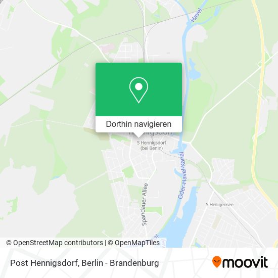 Post Hennigsdorf Karte