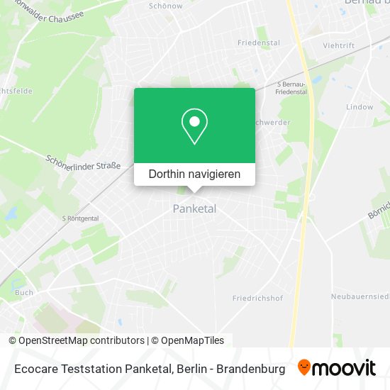 Ecocare Teststation Panketal Karte