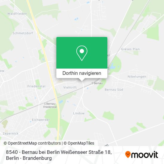 8540 - Bernau bei Berlin Weißenseer Straße 18 Karte
