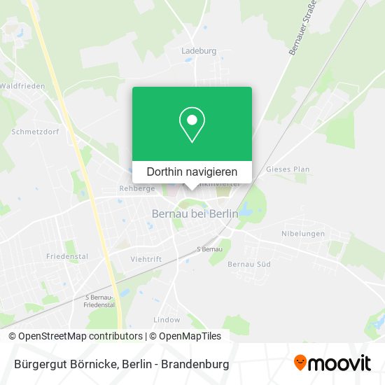Bürgergut Börnicke Karte