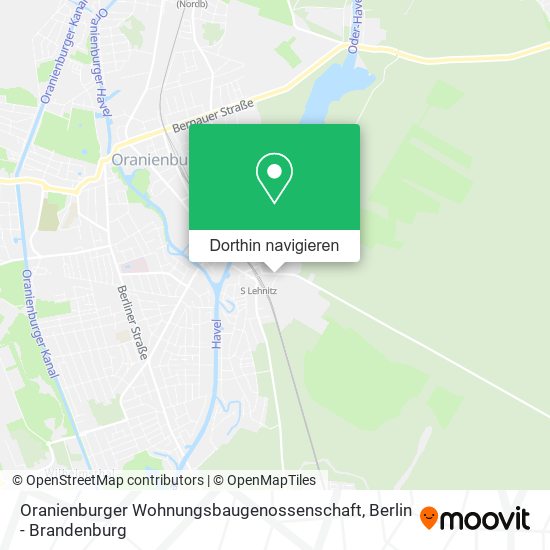 Oranienburger Wohnungsbaugenossenschaft Karte