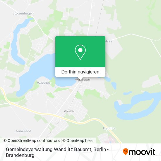 Gemeindeverwaltung Wandlitz Bauamt Karte