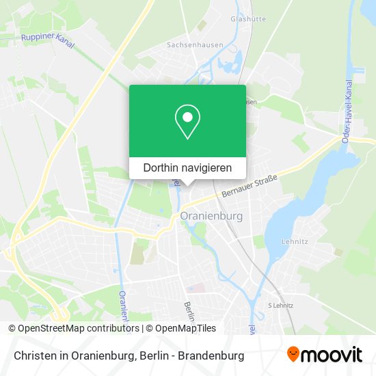 Christen in Oranienburg Karte