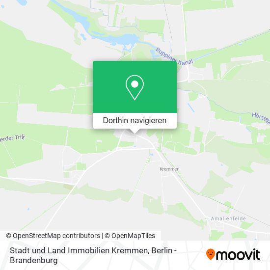 Stadt und Land Immobilien Kremmen Karte