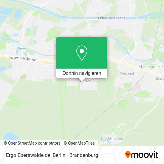 Ergo Eberswalde de Karte