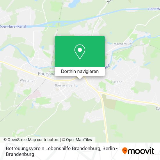 Betreuungsverein Lebenshilfe Brandenburg Karte