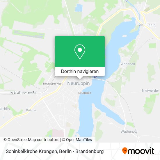 Schinkelkirche Krangen Karte