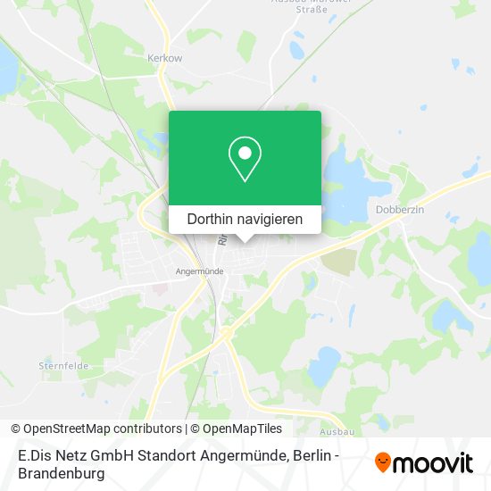 E.Dis Netz GmbH Standort Angermünde Karte
