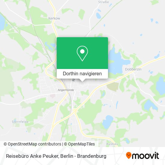Reisebüro Anke Peuker Karte